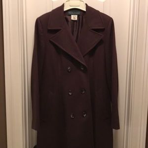 Wool blend coat